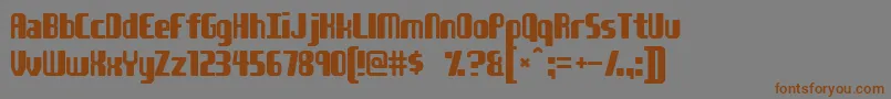 Youngatheart Font – Brown Fonts on Gray Background