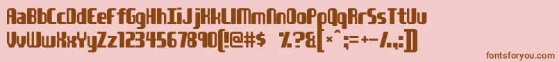 Youngatheart Font – Brown Fonts on Pink Background