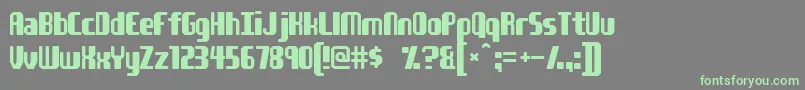 Youngatheart Font – Green Fonts on Gray Background
