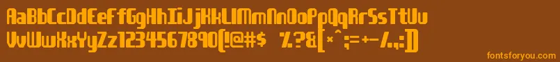 Youngatheart Font – Orange Fonts on Brown Background