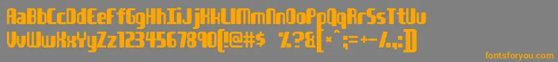 Youngatheart Font – Orange Fonts on Gray Background