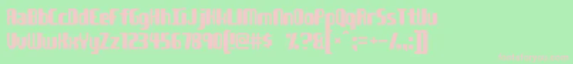 Youngatheart Font – Pink Fonts on Green Background