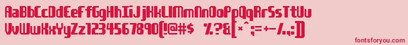Youngatheart Font – Red Fonts on Pink Background