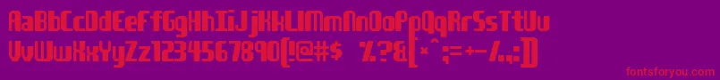 Youngatheart Font – Red Fonts on Purple Background