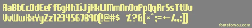 Youngatheart Font – Yellow Fonts on Gray Background