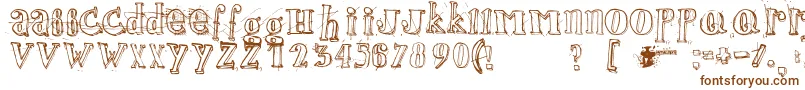 Jamaistevie Font – Brown Fonts on White Background
