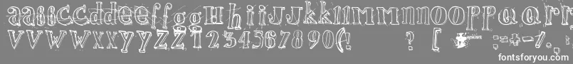 Jamaistevie Font – White Fonts on Gray Background