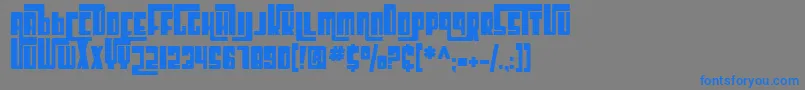 SfCosmicAgeBold Font – Blue Fonts on Gray Background