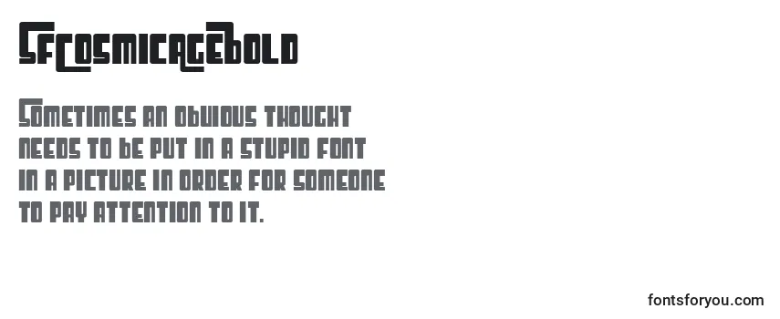 Review of the SfCosmicAgeBold Font