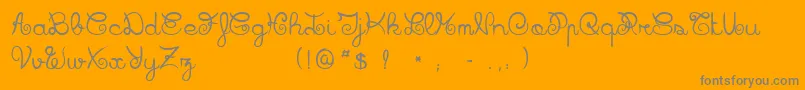 BadianeBold-Schriftart – Graue Schriften auf orangefarbenem Hintergrund