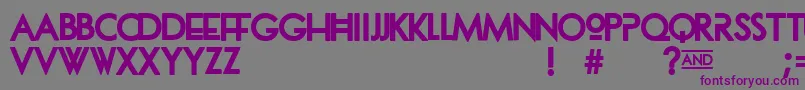 Dionisia Font – Purple Fonts on Gray Background