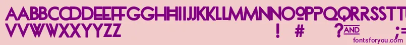 Dionisia Font – Purple Fonts on Pink Background