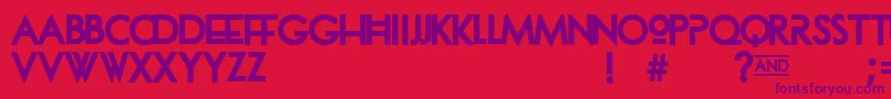 Dionisia Font – Purple Fonts on Red Background