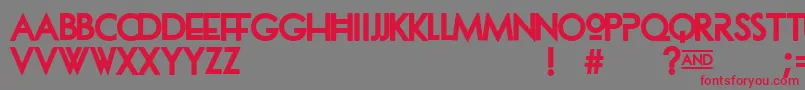 Dionisia Font – Red Fonts on Gray Background