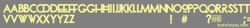 Dionisia Font – Yellow Fonts on Gray Background
