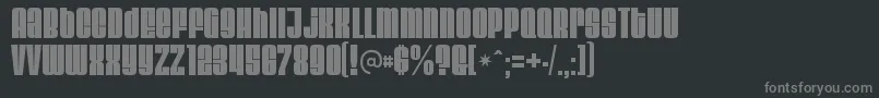 Шрифт VelvendamegablackRegular – серые шрифты на чёрном фоне