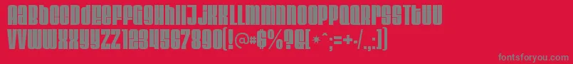 VelvendamegablackRegular Font – Gray Fonts on Red Background