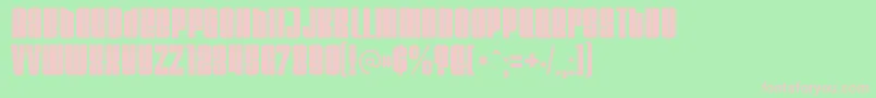 VelvendamegablackRegular Font – Pink Fonts on Green Background