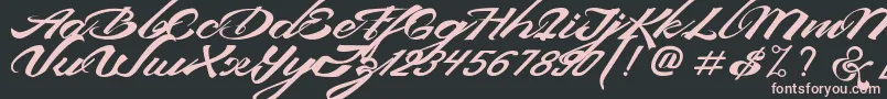 DevilEastFreeFont Font – Pink Fonts on Black Background