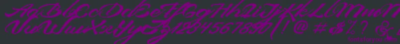 DevilEastFreeFont Font – Purple Fonts on Black Background