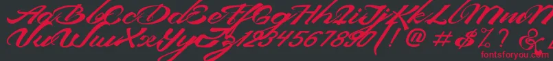 DevilEastFreeFont Font – Red Fonts on Black Background