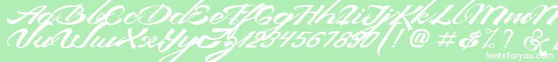 DevilEastFreeFont Font – White Fonts on Green Background