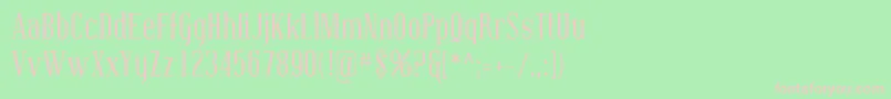 Coving05 Font – Pink Fonts on Green Background