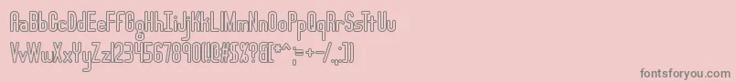 LucidTypeAOutlineBrk Font – Gray Fonts on Pink Background