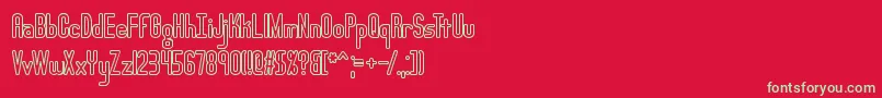 fuente LucidTypeAOutlineBrk – Fuentes Verdes Sobre Fondo Rojo