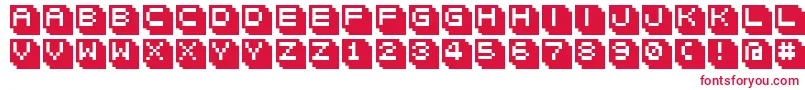 Bitwa Font – Red Fonts on White Background