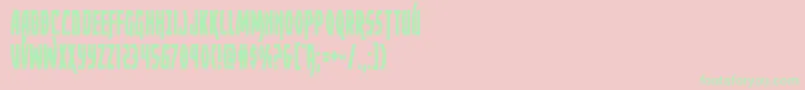 Yankeeclippercond Font – Green Fonts on Pink Background