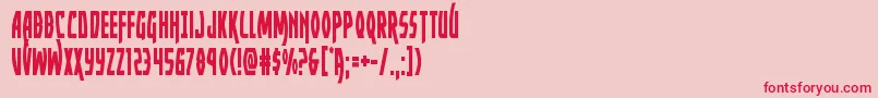 Yankeeclippercond Font – Red Fonts on Pink Background