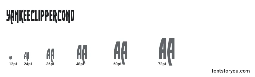 Yankeeclippercond Font Sizes