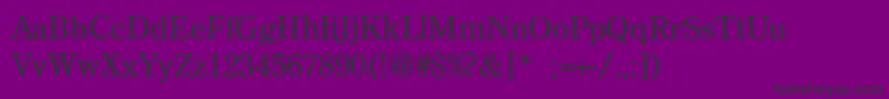 fuente BackRoadModernLight – Fuentes Negras Sobre Fondo Morado