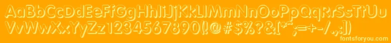 Más sobre la fuente VolkswagenshadowBold fuente VolkswagenshadowBold – Fuentes Amarillas Sobre Fondo Naranja