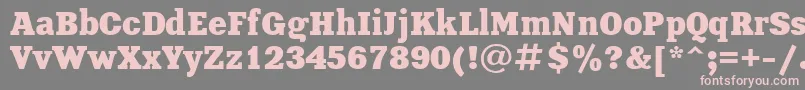 Xeniac Font – Pink Fonts on Gray Background