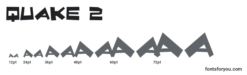 Размеры шрифта Quake 2