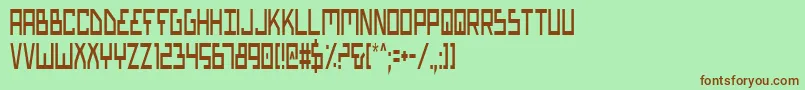 Шрифт Biotypc – коричневые шрифты на зелёном фоне