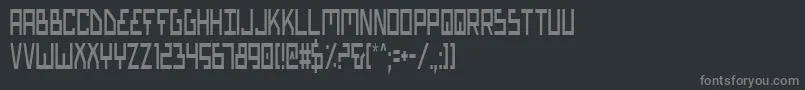 Шрифт Biotypc – серые шрифты на чёрном фоне