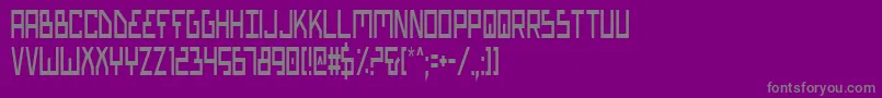 Police Biotypc – polices grises sur fond violet