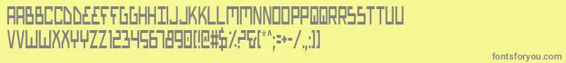 Шрифт Biotypc – серые шрифты на жёлтом фоне