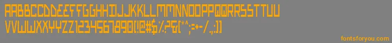 Police Biotypc – polices orange sur fond gris