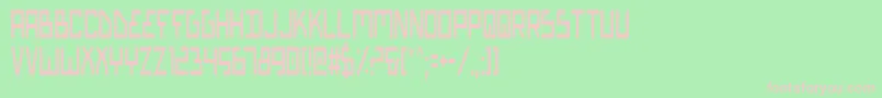 Biotypc Font – Pink Fonts on Green Background