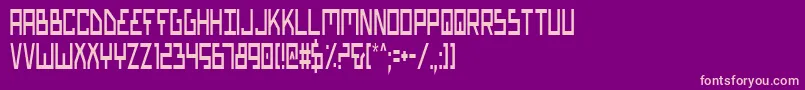 fuente Biotypc – Fuentes Rosadas Sobre Fondo Morado