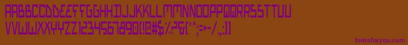 Biotypc Font – Purple Fonts on Brown Background