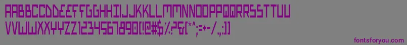 Biotypc Font – Purple Fonts on Gray Background