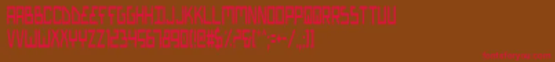 Biotypc Font – Red Fonts on Brown Background