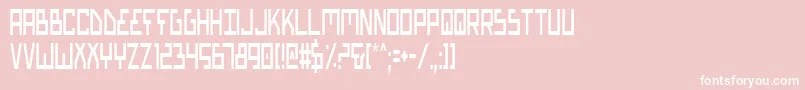 Biotypc Font – White Fonts on Pink Background