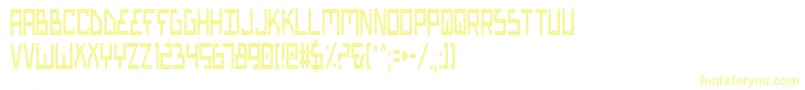 Biotypc-Schriftart – Gelbe Schriften auf weißem Hintergrund