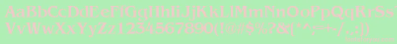 WandsskBold Font – Pink Fonts on Green Background